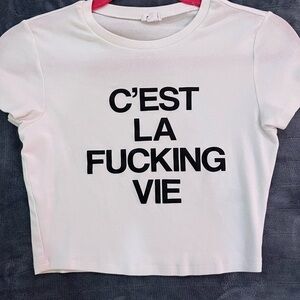 Garage White Graphic Tee